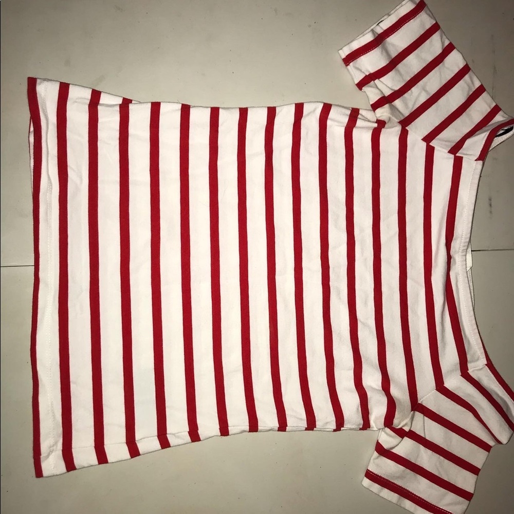 Forever 21 Stripped Off The Shoulder Top